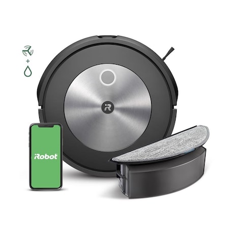 Irobot iRobot Bagless Cordless Standard Filter WiFi Connected Robotic Vacuum & Mop J517020